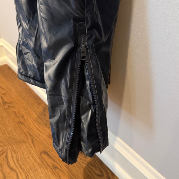 ASOS Navy Belted Ski Suit w/ Faux Fur Hood - Picture 7 of 12